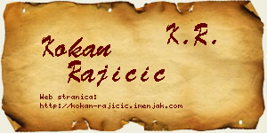 Kokan Rajičić vizit kartica